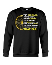 YEP 100 MILES T-Shirt Love Cicyling Crewneck Sweatshirt thumbnail