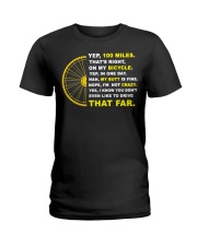 YEP 100 MILES T-Shirt Love Cicyling Ladies T-Shirt thumbnail