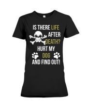 Is There Life After Death Hurt My Dog And Find Out Premium Fit Ladies Tee thumbnail