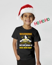 Warning-softballmom Youth T-Shirt lifestyle-holiday-youth-front-1