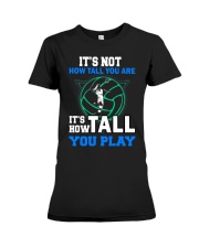 Volleyball how-tall-you-are Premium Fit Ladies Tee thumbnail