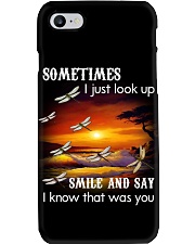 DRAGONFLY SOMETIMES I JUST LOOK UP SMILE Phone Case tile