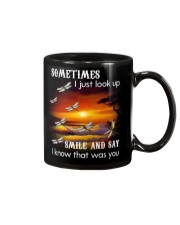 DRAGONFLY SOMETIMES I JUST LOOK UP SMILE Mug tile
