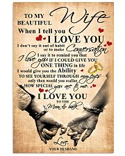 To My Wife 11x17 Poster front