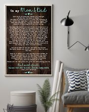 To My Mom Dad Wood 11x17 Poster lifestyle-poster-1