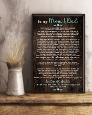 To My Mom Dad Wood 11x17 Poster lifestyle-poster-3