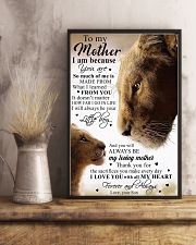 To My Mother Little Boy Son Lion Poster 11x17 Poster lifestyle-poster-3
