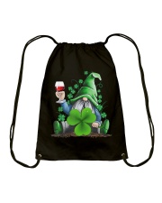 Hippie Gnome Wine St Patrick's Day Shirt Drawstring Bag tile