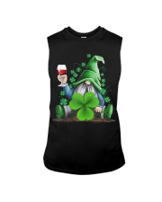 Hippie Gnome Wine St Patrick's Day Shirt Sleeveless Tee tile