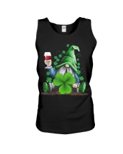 Hippie Gnome Wine St Patrick's Day Shirt Unisex Tank tile