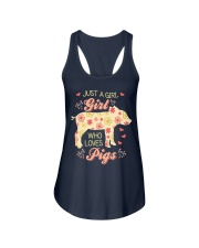 Just A Girl Who Loves Pigs Ladies Flowy Tank thumbnail