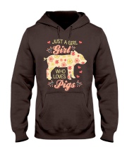 Just A Girl Who Loves Pigs Hooded Sweatshirt thumbnail
