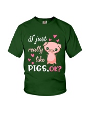 I Just Really Like Pigs Youth T-Shirt thumbnail