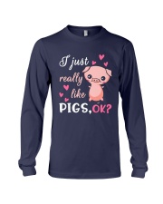 I Just Really Like Pigs Long Sleeve Tee thumbnail