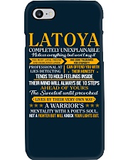 LATOYA - COMPLETELY UNEXPLAINABLE Phone Case thumbnail