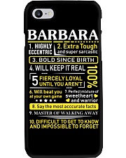 Barbara - Sweet Heart And Warrior Phone Case thumbnail