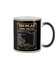 Nicolas fun facts Color Changing Mug thumbnail