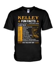 Kelley Fun Facts V-Neck T-Shirt thumbnail