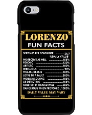 Lorenzo fun facts Phone Case thumbnail