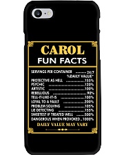 Carol fun facts Phone Case thumbnail