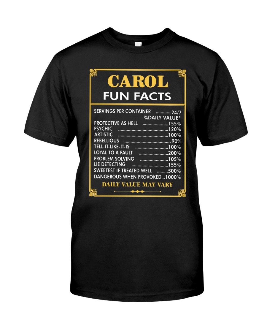 Carol fun facts Classic T-Shirt