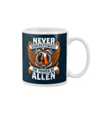 NEVER UNDERESTIMATE THE POWER OF ALLEN Mug thumbnail
