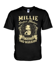 PRINCESS AND WARRIOR - Millie V-Neck T-Shirt thumbnail