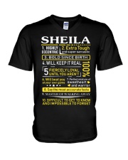 Sheila - Sweet Heart And Warrior V-Neck T-Shirt thumbnail