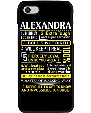 Alexandra - Sweet Heart And Warrior Phone Case thumbnail