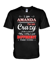 Amanda - My reality is just different than yours V-Neck T-Shirt thumbnail