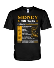 Sidney Fun Facts V-Neck T-Shirt thumbnail