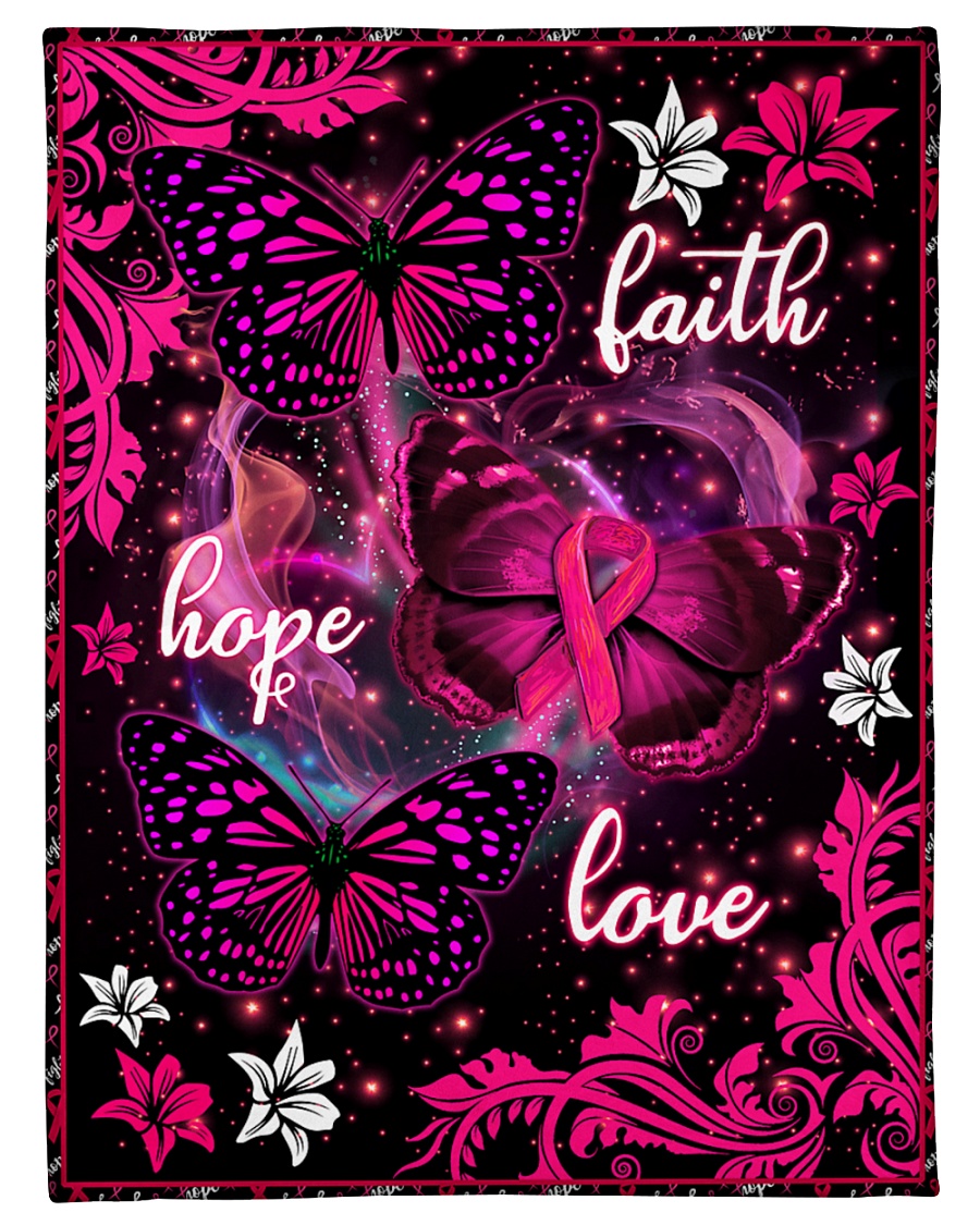 Breast Cancer Awareness Fleece Blanket Small Fleece Blanket - 30" x 40"
