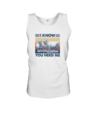 I KNOW I HERD YOU Unisex Tank tile