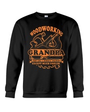 Dad Grandad Gift T-Shirt Woodworking Grandpa Crewneck Sweatshirt front
