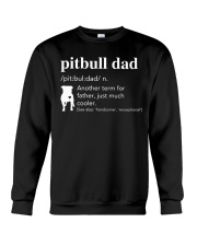 Pitbull Dad Definition Funny T Shirt Gift for dad Crewneck Sweatshirt tile