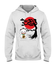 Japanese Maneko Neko Lucky Cat and Bonsai Tree Hooded Sweatshirt tile