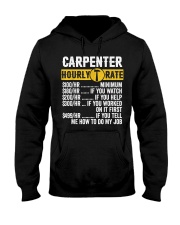 Vintage Carpenter Apparel Woodworking Hourly Rate Hooded Sweatshirt tile