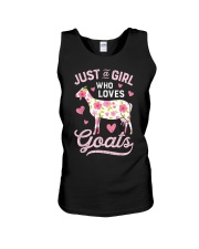 Just a Girl who Loves Goats T shirt Goat Farmer Unisex Tank tile