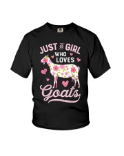 Just a Girl who Loves Goats T shirt Goat Farmer Youth T-Shirt tile