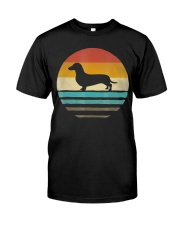 Doxie Dachshund Dog Shirt Retro Vintage 70s Classic T-Shirt tile