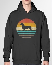 Doxie Dachshund Dog Shirt Retro Vintage 70s Hooded Sweatshirt garment-hooded-sweatshirt-front-04