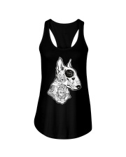 Inked Bull Terrier TShirt - Old School Tattoo Ladies Flowy Tank tile