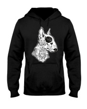 Inked Bull Terrier TShirt - Old School Tattoo Hooded Sweatshirt front