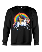 German Shepherd Unicorn T shirt Girl Space Galaxy Crewneck Sweatshirt front