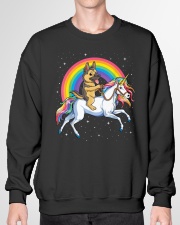 German Shepherd Unicorn T shirt Girl Space Galaxy Crewneck Sweatshirt garment-crewneck-sweatshirt-front-01