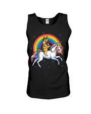 German Shepherd Unicorn T shirt Girl Space Galaxy Unisex Tank tile