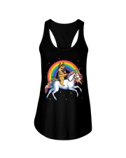 German Shepherd Unicorn T shirt Girl Space Galaxy Ladies Flowy Tank tile
