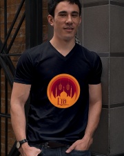 EID MUBARAK Muslim Holidays Celebration V-Neck T-Shirt lifestyle-mens-vneck-front-2