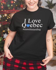 I Love Quebec Notwithstanding Shirt Classic T-Shirt custom-t-shirts-classic-lifestyle-front-322