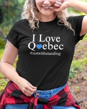 I Love Quebec Notwithstanding Shirt Classic T-Shirt custom-t-shirts-classic-lifestyle-front-381